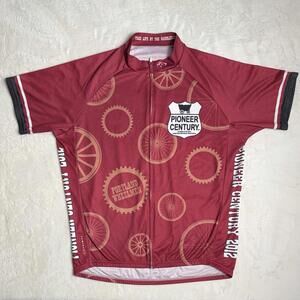 Primal Wear Portland Wheelmen Pioneer Century 2012 Cycling Jersey Men's Large L